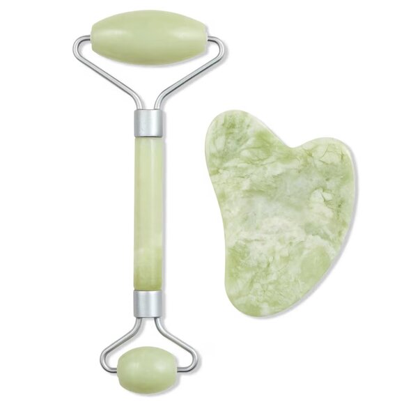 DEW OF THE GODS H-DEW-O Blue Spirulina Gel Moisturizer + Jade Roller | Stone NEW - Picture 6 of 10